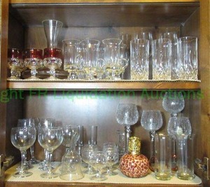 lot 269 image: Assorted crystal and glassware as shown