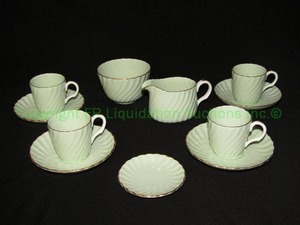 lot 251 image: Vintage Mintons England porcelain coffee cupsaucer set