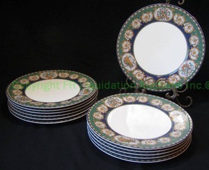 lot 275 image: Mikasa Maxima super strong fine china serving plates (12 total) pattern CAM21 Royal Sonata
