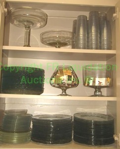 lot 308 image: Assorted glass plates plus as shown