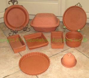 lot 301 image: Terra Cotta baking ware as shown