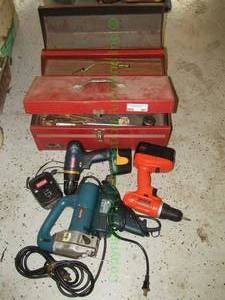 lot 491 image: Ryobi cordless drill, Black & Decker heat gun and more as shown