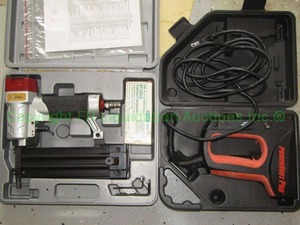 lot 494 image: Northern Industrial pneumatic nail gun & Powershot pro electric staple gun