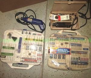lot 492 image: Dremmel rotary tool accessory kits and alltrade rotary tool plus