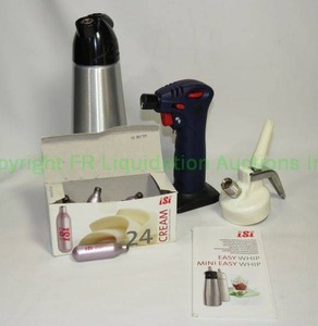 lot 406 image: ISI easy whip cream whipper and accessories