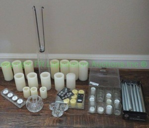 lot 281 image: Assorted tea light candles and more as shown