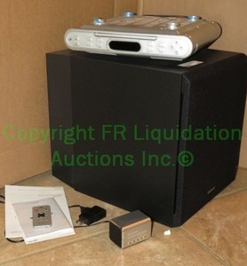 lot 421 image: Sony bass speaker and under cabinet mounted stereo