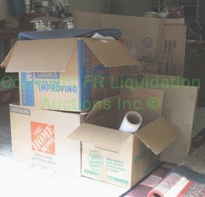 lot 463 image: Shipping boxes and supplies as shown