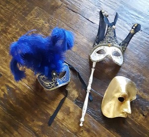 lot 288 image: Mardi Gras masks, made in Italy
