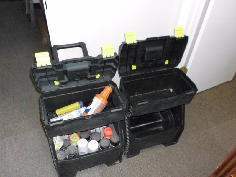 SPRAY PAINT TOOL BOX CLAY AVE WAREHOUSE LIQUIDATION PART 1 OF 2