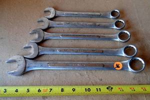lot 36 image: Set of Open End and Box Wrenches