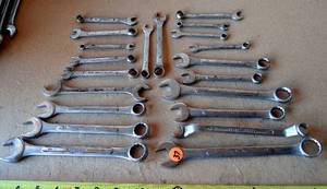 lot 37 image: Lot of Open end and Box Wrenches