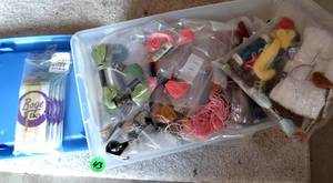 lot 43 image: LARGE BIN FULL OF NEW NEEDLEPOINT SUPPLIES