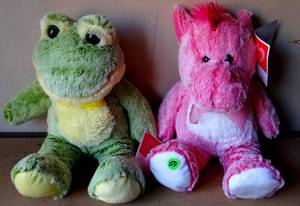 lot 59 image: CUTE PAIR OF PLUSH TOYS - NEW W TAGS