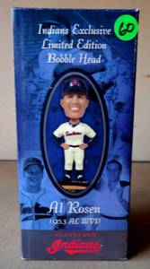 lot 60 image: LIMITED EDITION - AL ROSENCLEVELAND INDIANS EXCLUSIVE BOBBLEHEAD