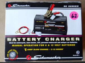 lot 62 image: SCHUMAKER SE SERIES BATTERY CHARGER