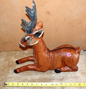 lot 78 image: PAPER MACHET REINDEER - APPROX 16 INCHES