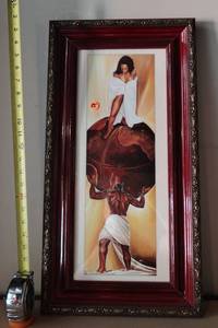 lot 85 image: POWER OF MAN AND WOMAN FRAMED PRINT