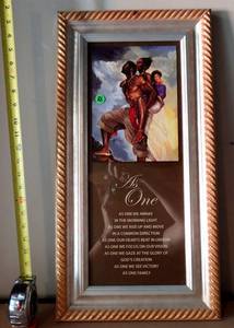 lot 86 image: AS ONE INSPIRATIONAL FRAMED PRINT