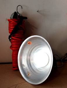 lot 97 image: PAIR OF PORTABLE LIGHTS - ONE SET TO HOOK UP TO BATTERY