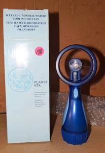 lot 138 image: PLANET SPA HAND HELD MISTER FAN - NIB