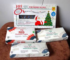 lot 238 image: UNUSED CHRISTMAS LIGHT LOT