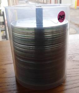 lot 243 image: LARGE CONTAINER OF MUSIC CDS AND DVDS (HOMEMADE)