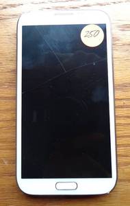 lot 250 image: SAMSUNG GALAXY NOTE II - AS SHOWN