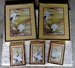 lot 264 image: SET OF 5 FRAMED PRINTS