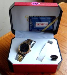 lot 287 image: GENEVA WATCH - UNUSED IN ORIGINAL BOX