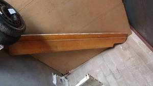 lot 360 image: 3 LONG WOODEN SHELVES (ONE NOTCHED) APPROX 1 X 10 X 12