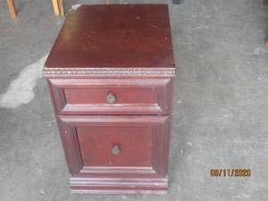 lot 244 image: BOMBAY NIGHT STAND ON WHEELS&nbsp&nbsp15 12 L X 19 X 23 12  H&nbsp&nbsp