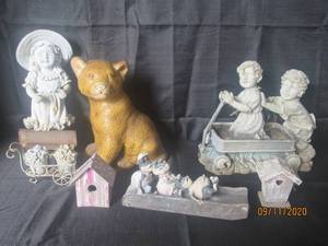 lot 279 image: 7 PC OUTDOOR YARD DECOR SOME HAVE DAMAGE SEE PIC&nbsp