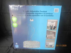 lot 280 image: DSI&nbsp 6 LIGHT ADJUSTABLE PENDANT&nbsp 1182638