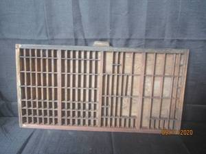 lot 281 image: VINTAGE&nbsp TYPESET PRINTERS TRAY&nbsp