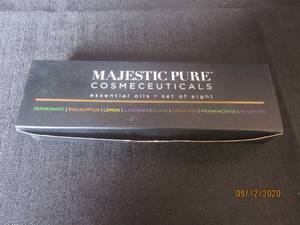 lot 325 image: MAJESTIC PURE COSMECEUTICALS ESSENTIALS OIL SET OF 8&nbsp( SOME ARE OPEN )