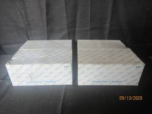 lot 412 image: 2 PRINCESS HOUSE CRYSTAL CHIP AND DIP SERVING BOWLS
