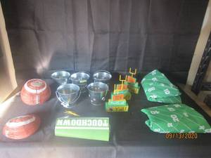 lot 416 image: ASSORTED FOOTBALL DECOR GREAT FOR SUPERBOWL PARTY DECOR