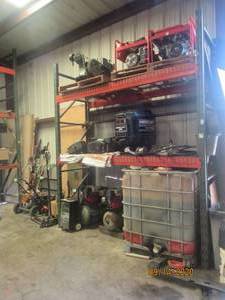 lot 31 image: PALLET RACKING&nbsp 8FT LONG 36 DEPTH 10FT TALL (CONTENTS ON, UNDER AND SURROUNDING RACKING NOT INCLUDED)