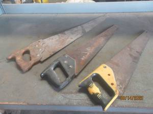 lot 73 image: TOTAL OF 3 HAND SAWS&nbsp