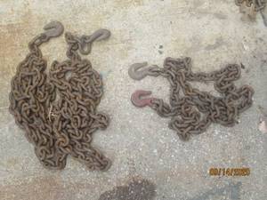 lot 114 image: 2 TOW CHAINS DOUBLE HOOK
