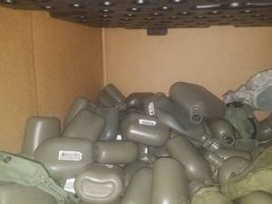 lot 16 image: Mixed pallet of Military items, plastic pallet not included