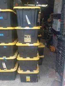 lot 32 image: 6 Bins of Military items, BINS NOT INCLUDED