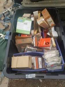 lot 35 image: Auto parts- Bin of mixed parts  BIN NOT INCLUDED
