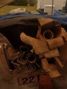 lot 52 image: Pallet of Elastic rolls, rubber mat   plastic pallet not included