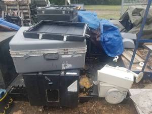 lot 62 image: Pallet of storage cases PLASTIC PALLET NOT INCLUDED