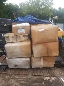 lot 65 image: Gardco, Thomas Betts and KrauseHinds lights.  PLASTIC PALLET NOT INCLUDED
