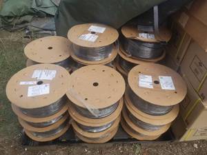 lot 89 image: Pallet of fiber optic cable  PLASTIC PALLET NOT INCLUDED