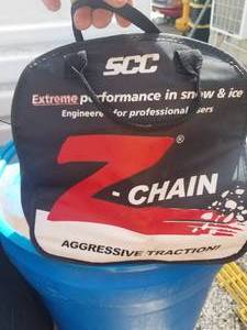 lot 100 image: SCC ZChain tire cable chains (for 2 wheels)