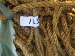lot 123 image: Tarps and tent rope
